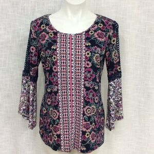 New Directions Medium Petite Multicolored Floral